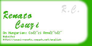 renato csuzi business card